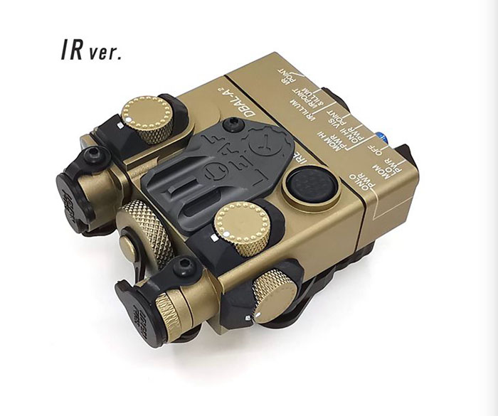 DBAL-A2 AN / PEQ-15A Type IR (Infrared) +Red Laser Lenses TAN